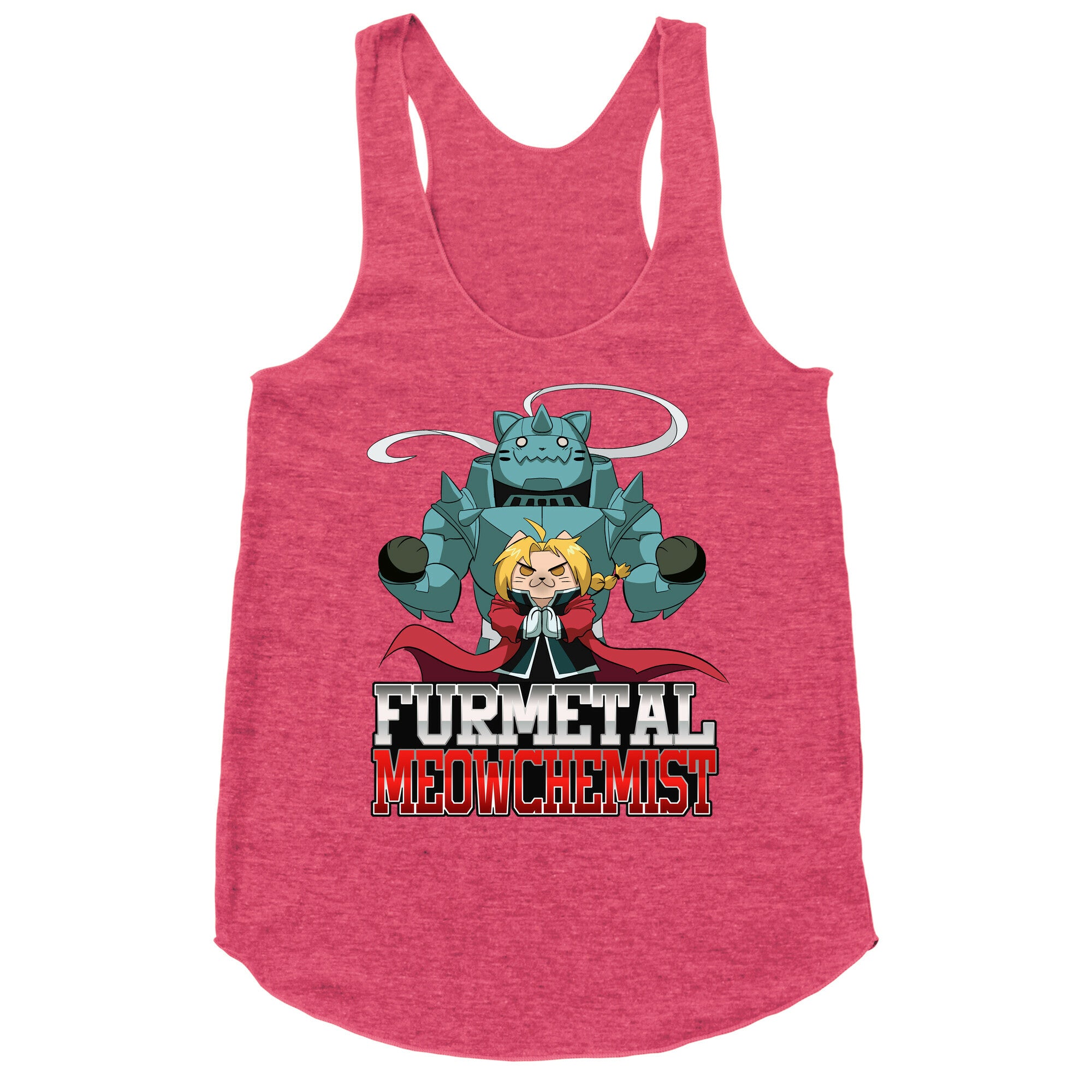 Furmetal Meowchemist Racerback Tank